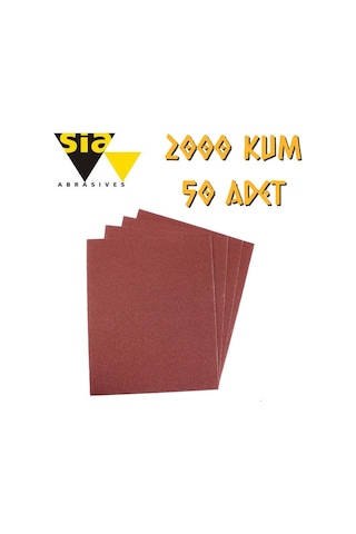 Sia 1913 Su Zımparası 2000 Kum - 50 Adet