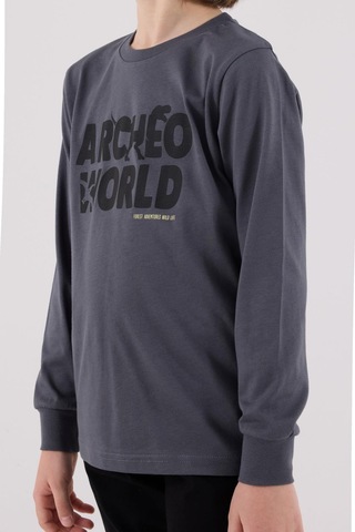 Rolypoly Erkek Çocuk Uzun Kol Pijama Takım Gri-1748 Gri