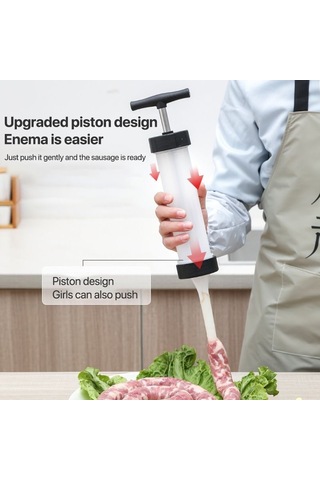 Sones Ev Tipi Manuel Sosis Doldurma Makinesi Küçük Sosis Makinesi Diğer