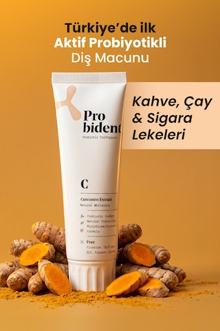 Probident Zerdeçal Özütü İlaveli Probiyotik Diş Macunu 75 ML