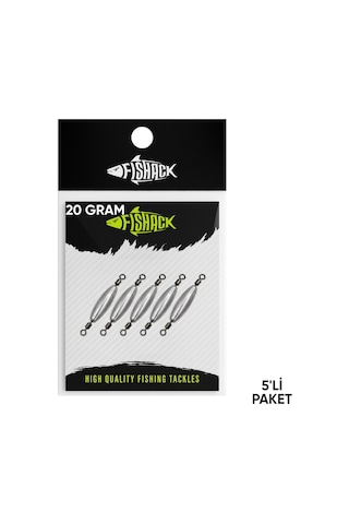 Çift Taraflı Fırdöndülü Kurşun - Fishack - 20 Gram 5'li