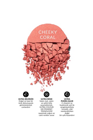 Ultra Colour Pudra Allık Cheeky Coral 0