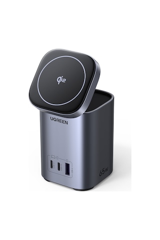 Ugreen Nexode Qi2 65w Standlı Magsafe Wireless Masaüstü Şarj Cihazı, 2xusb-c, 1xusb-a, 55321