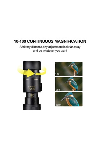 Monoküler Teleskop 4k Zoom Monoküler Binoküler Cep Teleskopu Fotoğraf Çekmek İçin Akıllı Telefonu Destekler