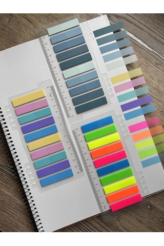 Muse Home Store Kitaplar İçin Kendinden Yapışkanlı Kitap Ayraç Çıkartması Seti 426519564