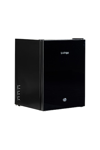 U-frigo 68 Lt 12-24v Marin/karavan Kompresörlü Buzdolabı Temperli Cam Kapak Limited Edition Siyah
