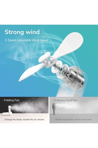 Yingfu Taşınabilir 3-in-1 Fan, 2000mah Mini Soğutma, Yeşil F8, Kullanıcı Dostu