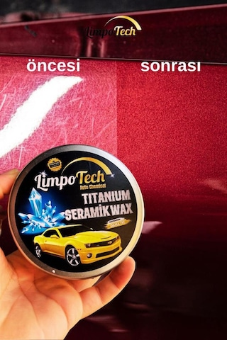 Limpotech Tıtanıum Seramik Wax 150ml Krem Cila Boya Koruma Sünger Hediyeli