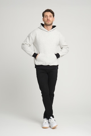 Alexandergardi Alexandergardı Kangru Cepli Kapişonlu Sweatshirt E23-00176 Gri