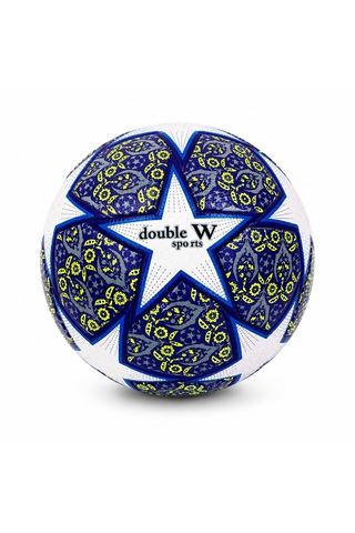 Double W Sports 5 Numara Futbol Topu Dikişli Dayanıklı Antrenman Ve Maç Topu Mavi