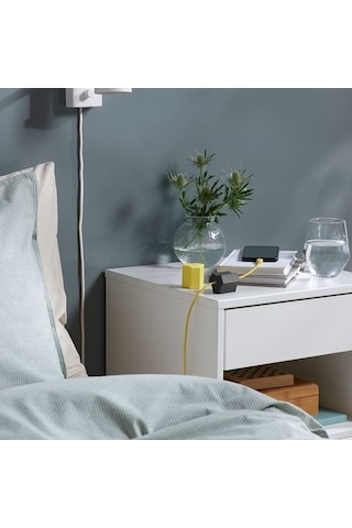 Ikea Havskål Kablo Tutucu, Siyah-sarı, 2 Adet