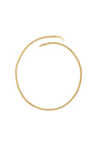 Agakulche Kare Palmiye 3,3 Mm Altın Zincir Renkli