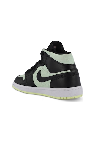 Nike Wmns Aır Jordan 1 Mıd Se Kadın Siyah / Yeşil Sneaker Siyah / Yeşil