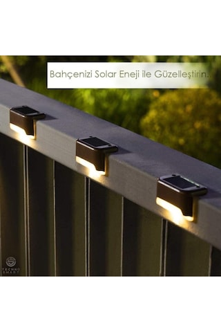 Larimar Waterproof Solar Merdiven Lambası 4 Adet - 9014772137988lmr Çok Renkli