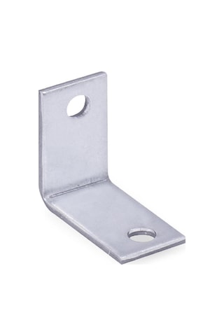 Metal L Gönye Köşe Bağlantısı 15x25x25x2mm 10 Lu Gri