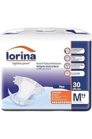 Lorina Belbantlı Hasta Bezi Plus 9,5 Damla Medium 30'lu