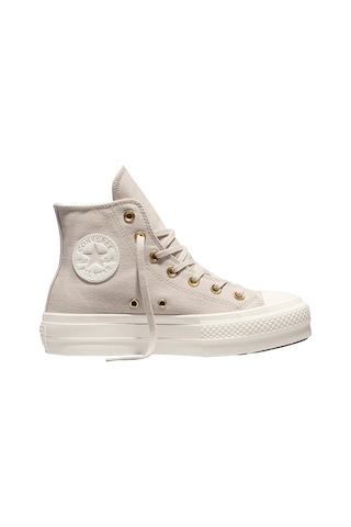 A18386c-k Converse Chuck Taylor All Star Lıft Sıde Zıp Kadın Spor Ayakkabı Krem A18386c-k