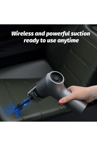 Yifomall 13000pa Güçlü Emiş Ve Üfleme Özellikli Kablosuz El Tipi Elektrikli Süpürge, 120w Taşınabilir Şarjlı Araç Ve Ev Kullanımı İçin