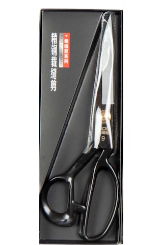 Terzi Makası Siyah Metal Saplı 9 Numara