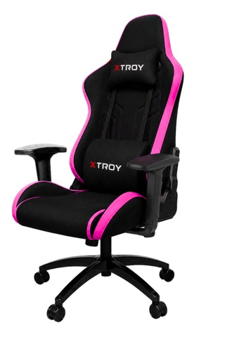 Ghost Model 180 Yatan, Kumaş Oyuncu Koltuğu Pembe