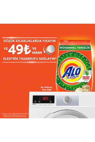 Alo Platinum Aquapudra Fairy Etkili Beyazlar için Toz Çamaşır Deterjanı 7 KG