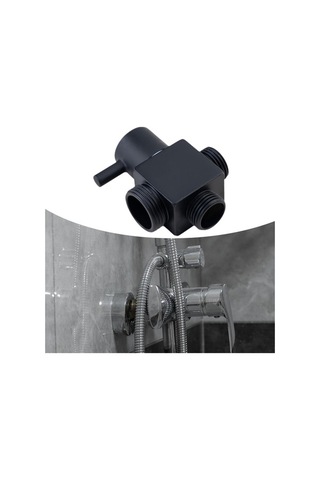 Pazly Suntek Duş Yönlendirme Vanası - Mutfak, Banyo Ve Oda İçin Siyah Siyah