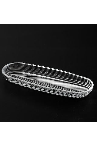 Porsima 1258 Santa 28 Cm Cam Sunum Tabağı Servis Tabağı