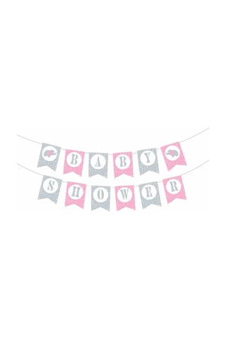 Baby Shower Pembe Harf Afiş