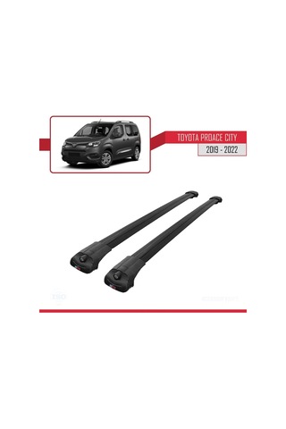 Toyota Proace City 2019-2022 Arası İle Uyumlu Ace-1 Ara Atkı Tavan Barı Siyah