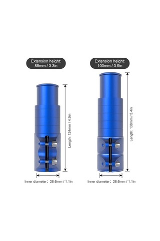 Artfulabode Yükseltici Yükseltici Yükseltici Uzatma Uzatıcı Sürüşü Stem Stem Mavi Gidon Forku Boyun Bisiklet Bisiklet Bisiklet Bisiklet Başlığı Alüminyum Alaşımlı Adaptörü Ca Mavi