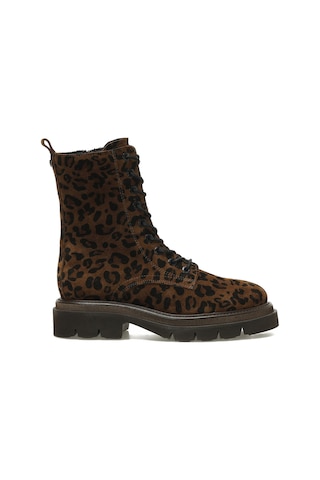 Nine West Russın2 5pr Leopar Kadın Düz Bot 000000000102034138 Kahverengi