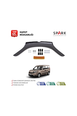 Fiat Doblo 2015-2022 Yıl Aralığı Uyumlu Kaput Rüzgarlığı 3mm