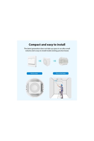 Dancemonkey Akıllı Wifi Anahtarı - 16a Çift Yönlü, Tuya Zamanlayıcı Ve Sesli Komut/ Beyaz