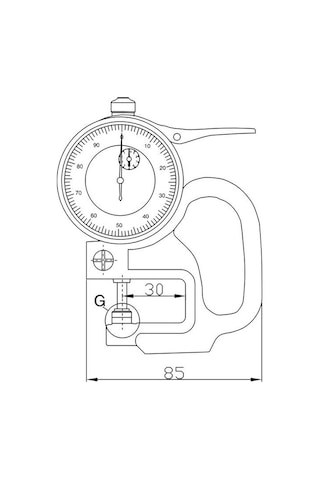 Fett AS-491020 Asimeto Dijital Kalınlık Komparatörü 0-10 MM