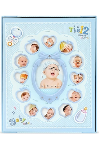 10 x 15 CM 220'lik 12 Ay Pencereli Bebek Fotoğraf Albümü