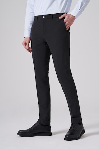 Morven Erkek Siyah Trend Slim Fit Yandan Lastikli Pantolon 25ms003035001 Siyah