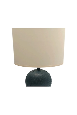 Minimal Polyester Abajur Antrasit Gold
