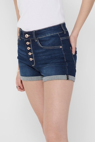 Only Kadın Düğmeli Denim Mavi Kot Şort - 15193715 001