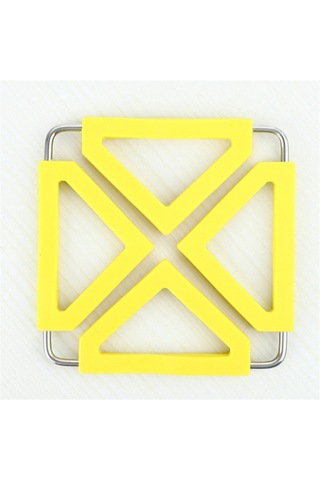 Adet Mutfak Yardımcı Katlanabilir Silikon Altlık Mat Pedi Siyah&kırmızı&sarı Siyah - kırmızı - sarı