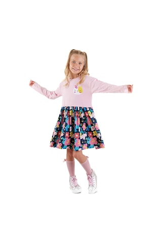 Denokids Unique Kız Çocuk Elbise Pembe