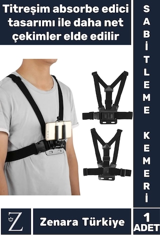 Tüm Modellerle Uyumlu Bisiklet Tırmanış Outdoor Ayarlanır Aksiyon Kamerası Göğüse Sabitleme Kemeri Çok Renkli