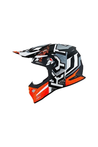 Kyt Skyhawk Kask Hyperflow Matt Grey / Orange Çok Renkli
