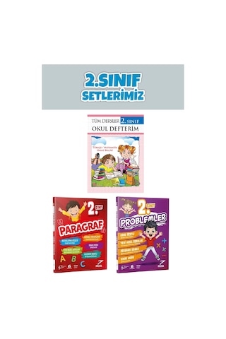 2.sınıf Okul Defterim+Paragraf+Problem Kitabı
