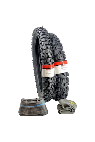 Ralco Tyres Enduro Lastik Takımı 120/80-18 Ve 90/90-21 Tt + İç Lastik Set Ön Ve Arka Motocrosset16