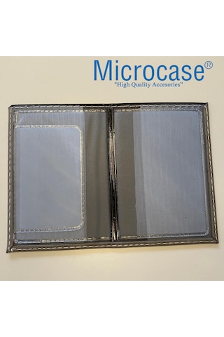 Microcase Suni Deri Oto Ruhsat Kabı Kılıfı Ruhsatlık - Al5037 Siyah
