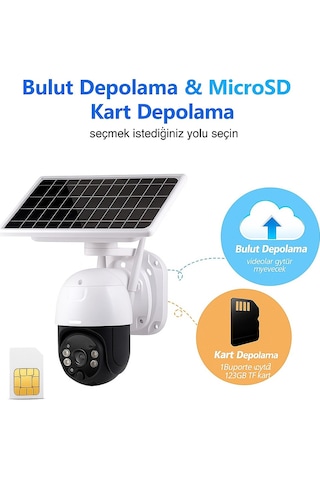 Cmr-46 Güneş Enerjili 4g Güvenlik Kamerası Kablosuz, Sirenli Wifi Gerektirmez
