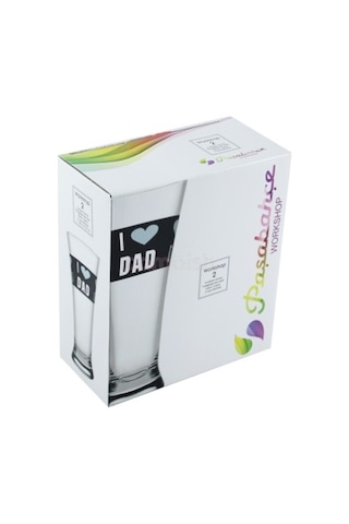 Paşabahçe Workshop 2 Adet Desenli Pub Bira Bardağı 42199