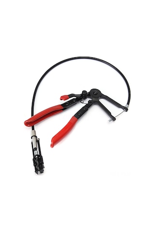 Geeksen 18-55mm Ratchetli Esnek Kollu Hortum Klips Aracı - Sınırlı Mekanlarda Radyatör Tamiri İçin Profesyonel Araç