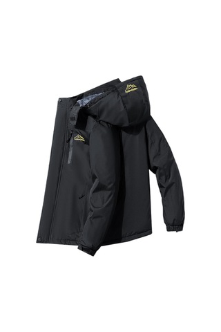 Sonbahar Ve Kış Kalınlaştırılmış Sıcak Rüzgar Geçirmez Pamuklu Erkek Ceket Yeşil