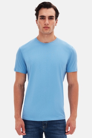 D's Damat Ds Damat Slim Fit Açık İndigo Bisiklet Yaka %100 Pamuklu Nefes Alabilen T-shirt 4hc141996753m Açık İndigo